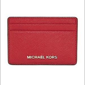 Michael Kors MK Card Holder - Red
